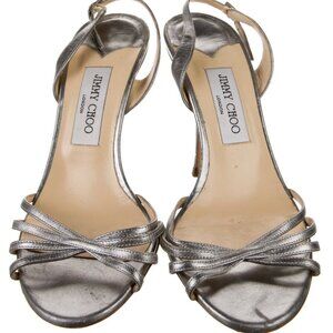 Jimmy Choo Leather Slingback Sandals